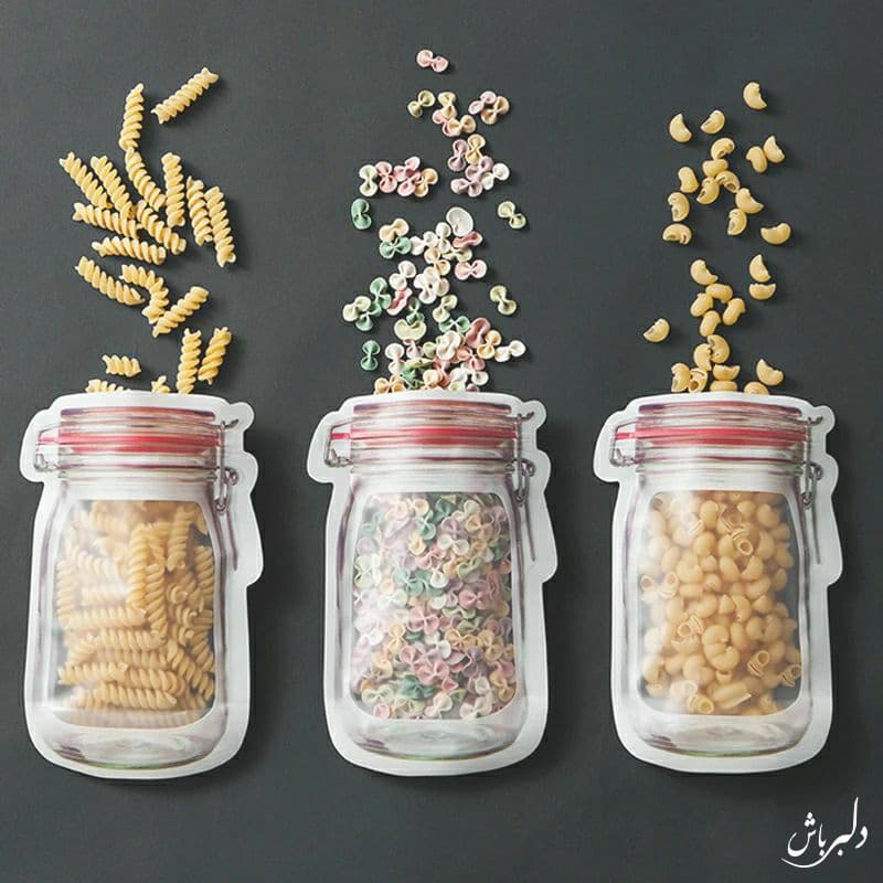 کیسه حبوبات زیپی متوسط