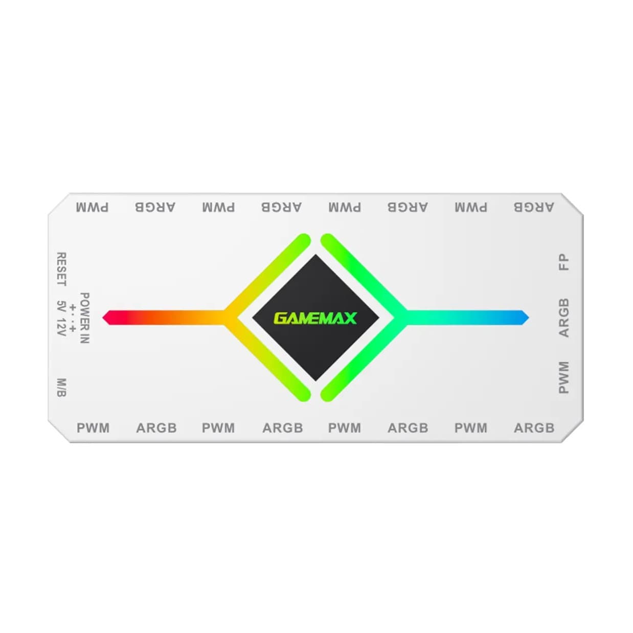 کنترلر نورپردازی و سرعت فن گیم مکس GAMEMAX ARGB PWM HUB V4 WHITE