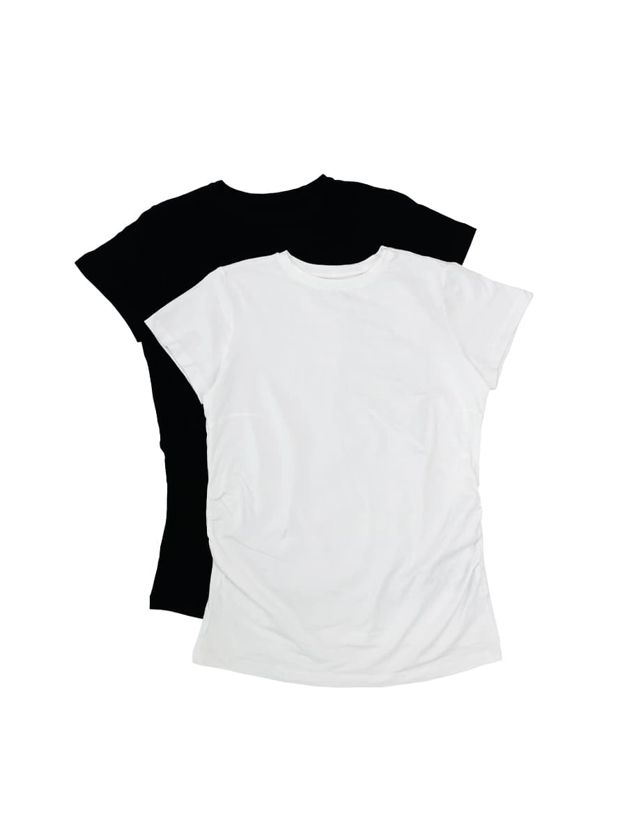 تیشرت بارداری زنانه برند esmara ( پک 2 عددی) کد b4162