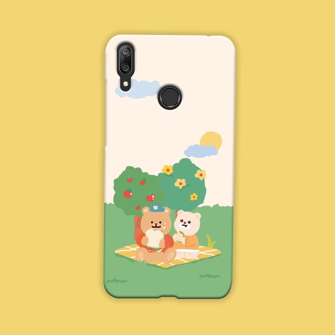 قاب گوشی هواوی Y7 2019 طرح خرس پیکنیک