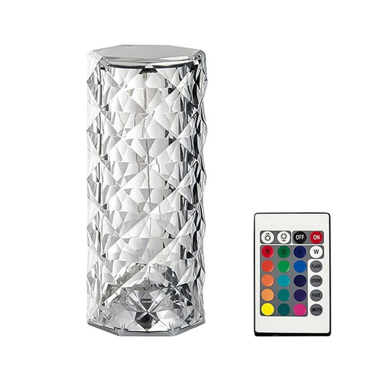 چراغ رومیزی LED کریستالی مدل DL_101 الماس رز RGB Color