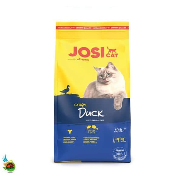 غذای خشک گربه بالغ جوسی کت طعم اردک Josicat crispy duck وزن ۱.۹ کیلوگرم