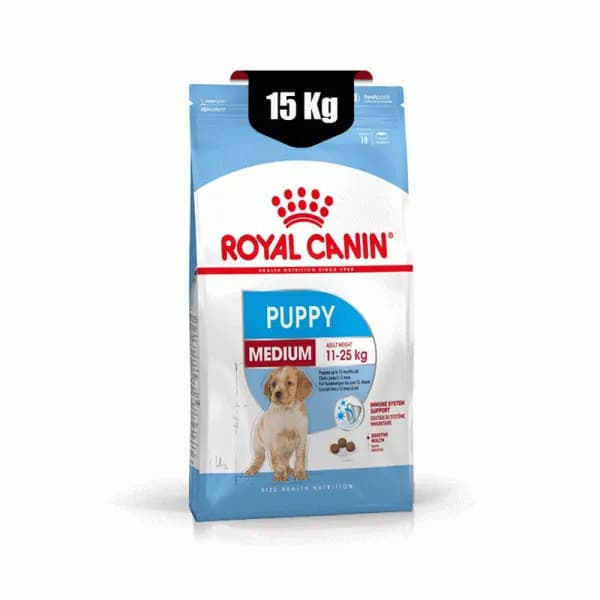 غذای خشک سگ مدیوم پاپی رویال کنین (Royal Canin Medium Puppy) وزن 15 کیلوگرم