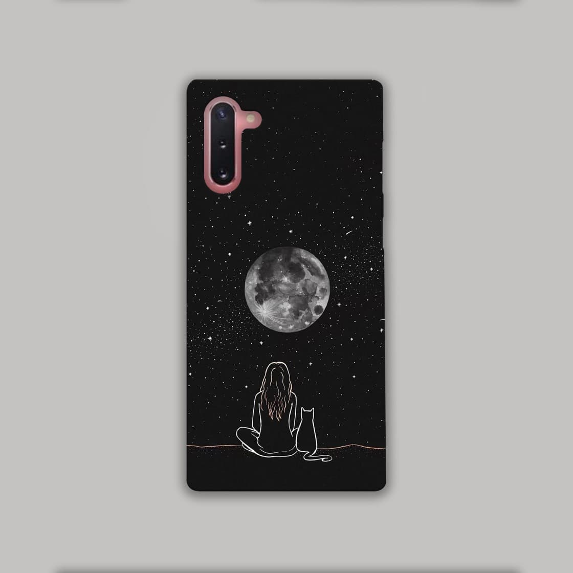 قاب گوشی سامسونگ Note 10 | طرح دختر و ماه فانتزی