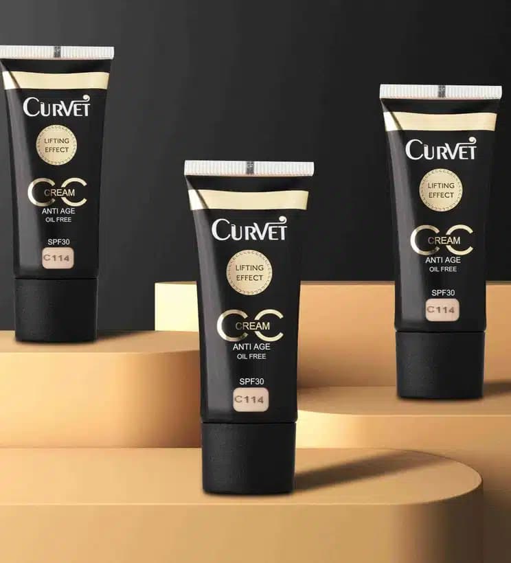 کرم پودر تیوپی CC کوروت CURVET شماره 117