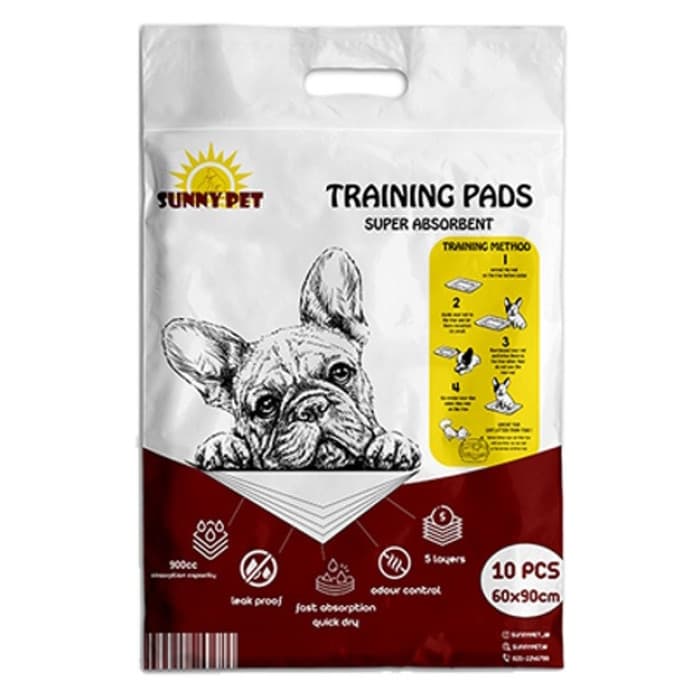 پد زیرانداز بهداشتی سانی پت 90 × 60 با پودر جاذب (10 عددی)