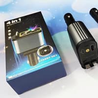 شارژر فندکی 66 وات مدل B1 با کابل جمع شونده و نور لیزر کهکشانی