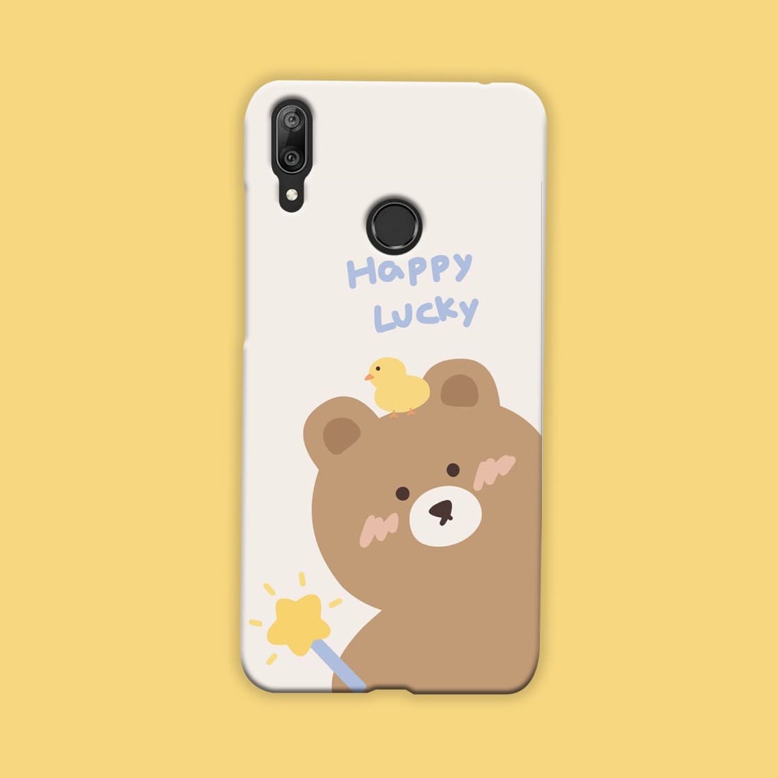 قاب گوشی هواوی Y7 2019 طرح خرسی نوشته‌دار