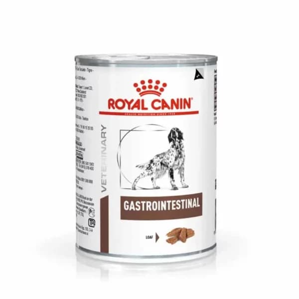 کنسرو درمانی سگ مخصوص دستگاه گوارش رویال کنین Royal Canin Gastro Intestinal وزن 410 گرم