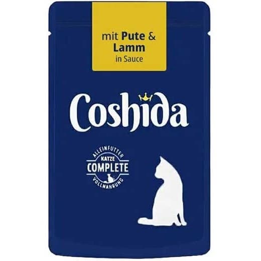 پوچ گربه کوشیدا طعم گوشت بره در سس 100 گرم