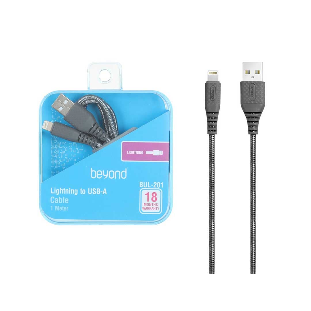 کابل شارژ آیفون beyond مدل BUL-201 – طوسی