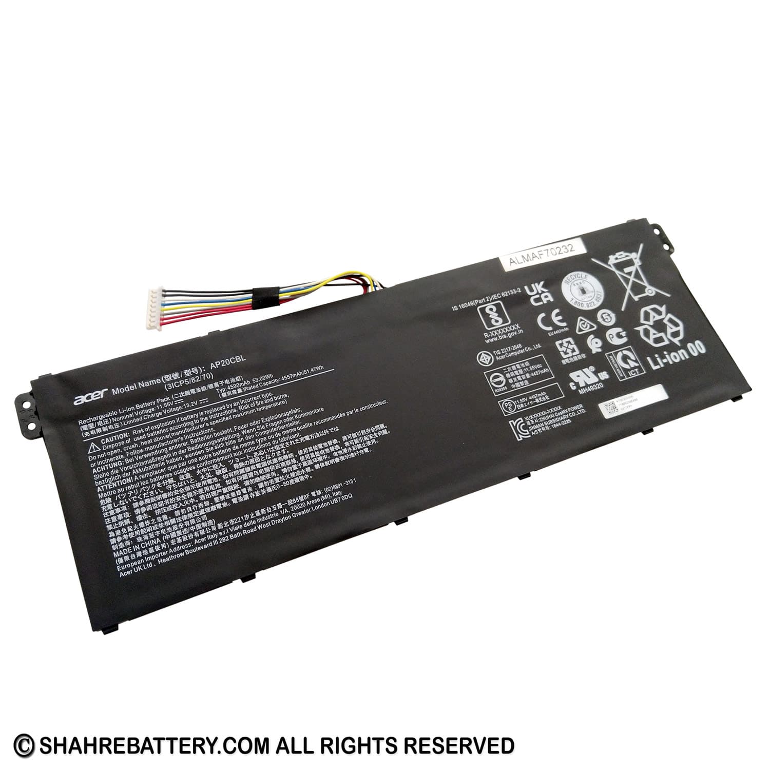 باتری اورجینال لپ تاپ ایسر Acer Aspire 5 A515 AP20CBL