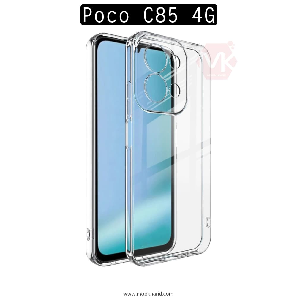 قاب محافظ شیائومی Clear Crystal Hard Cases | Poco C85 4G