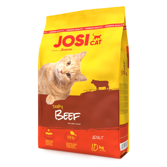 غذای خشک گربه بالغ جوسی کت جوسرا طعم گوشت josicat tasty beef وزن ۱۰ کیلوگرم