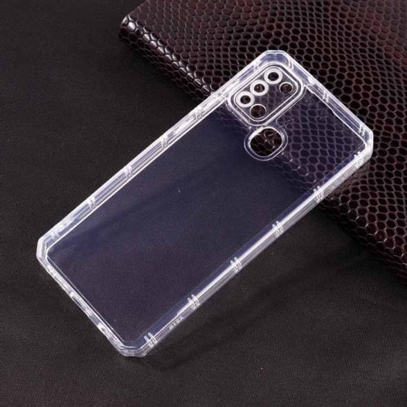 قاب ژله ای شفاف محافظ لنزدار Samsung A21s