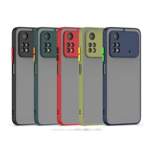 گارد پوکو POCO X4 PRO 5G پشت نیمه شفاف دور رنگی