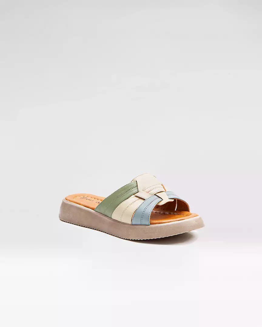 صندل زنانه چرم (کد 18585)