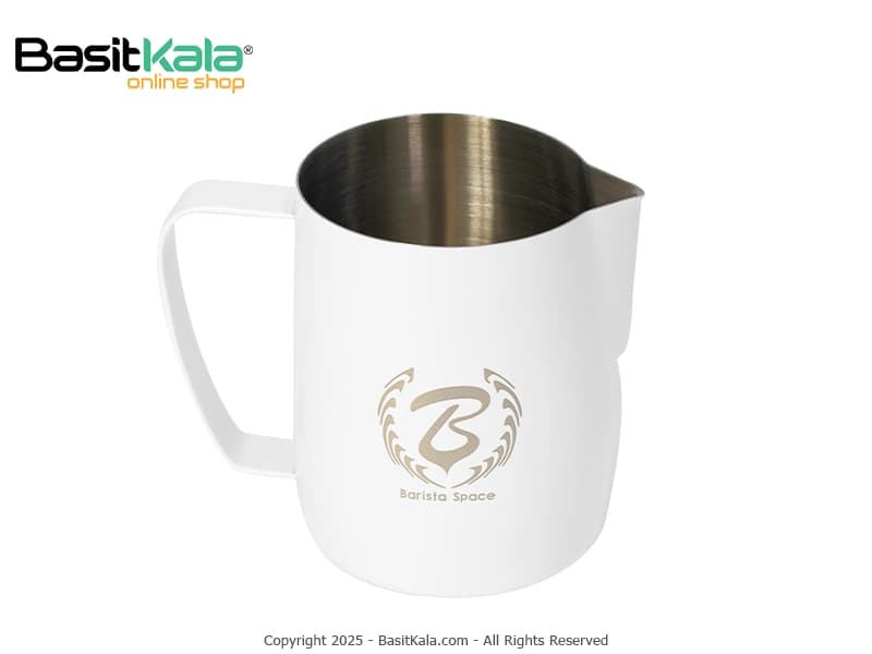 پیچر تمام استیل 600 میلی لیتر باریستا اسپیس