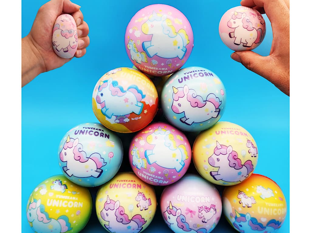 توپ اسفنجی طرح اسب تک شاخ(سایز کوچک)