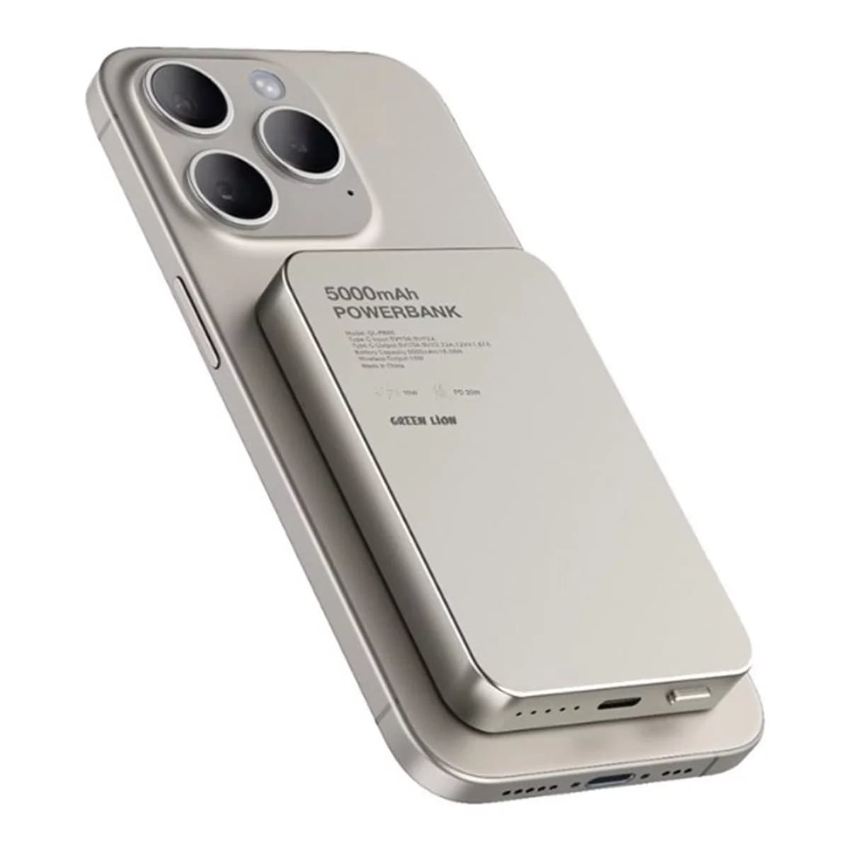 پاوربانک گرین لاین مدل GL-MAG 5 ظرفیت 5000 میلی آمپر ساعت