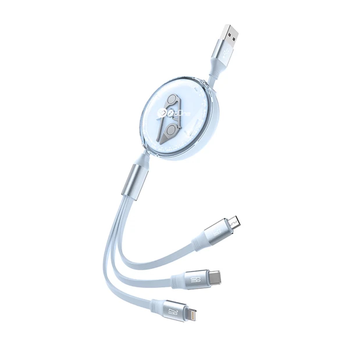 کابل تبدیل USB به USB-C – microUSB – لایتنینگ پرووان مدل PCC118R