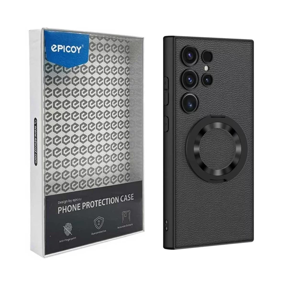 کاور گوشی سامسونگ Galaxy S24 Ultra اپیکوی مدل Ring Mag Leather