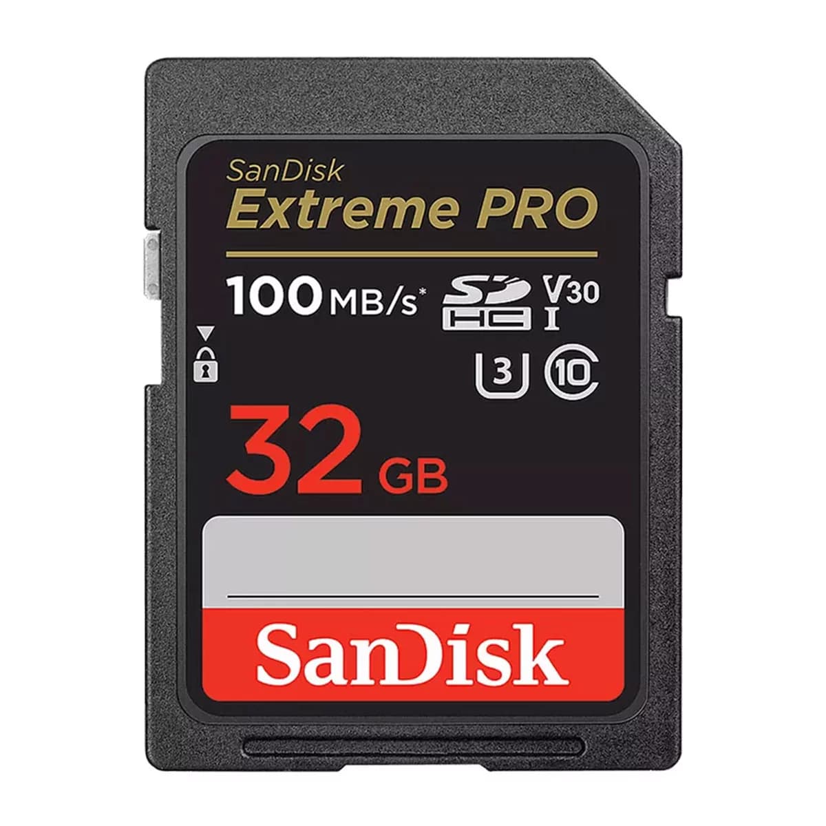 کارت حافظه SDHC سن دیسک مدل Extreme Pro V30 کلاس 10 استاندارد UHS-I U3 سرعت 100mbps ظرفیت 32 گیگابایت