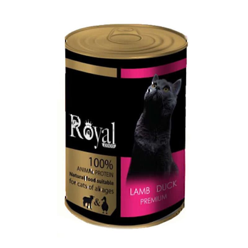 کنسرو پته گربه رویال کوکو با طعم گوشت بره و اردک وزن 380 گرم