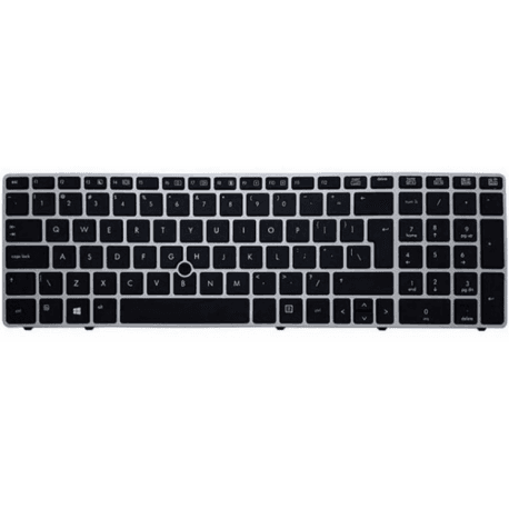 Keybaord laptop HP Probook 8560P کیبورد لپ تاب اچ پی نقره ای با موس