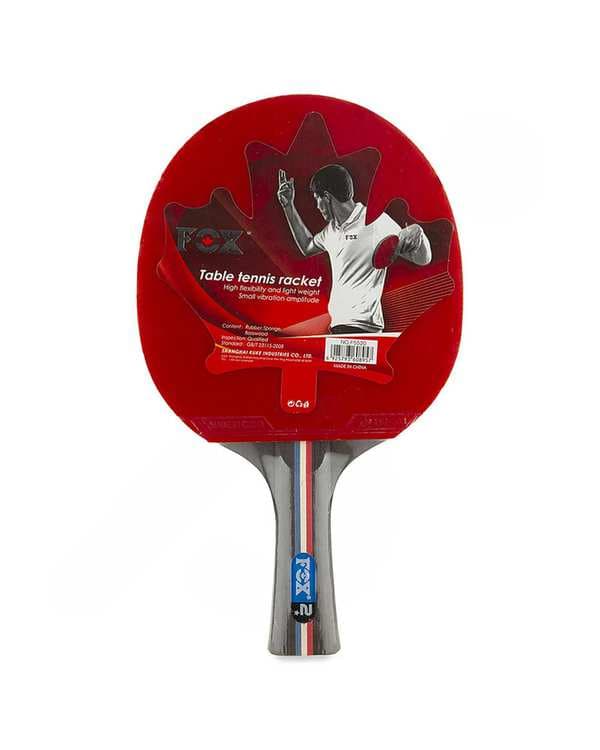 راکت پینگ پنگ قرمز فاکس مدل 2 ستاره کد FX NEW