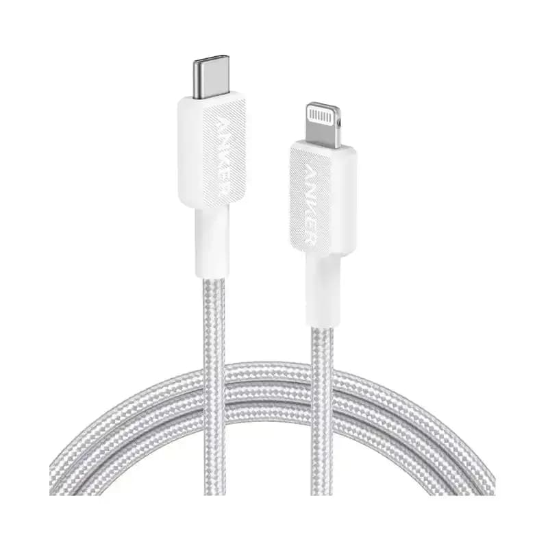 کابل شارژ انکر مدل Anker 322 USB-C to Lightning A81B5 با طول 90 سانتی‌متر