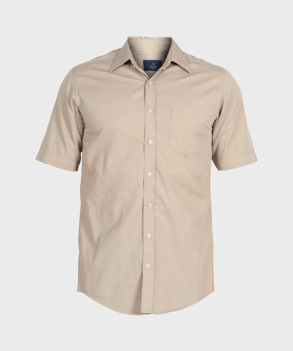 پیراهن مردانه آستین کوتاه و تک جیب 1009