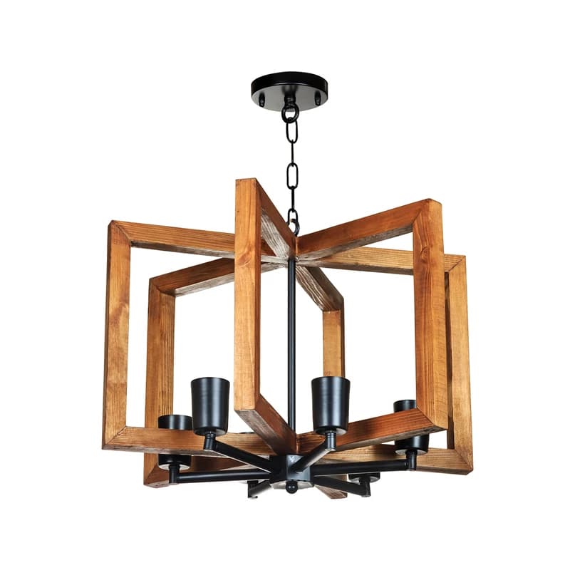 لوستر آویز 6 شعله چشمه نور کد A2236/6