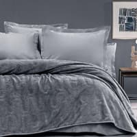 پتو دو نفره طرح برجسته یاتاش تریسیا طوسی