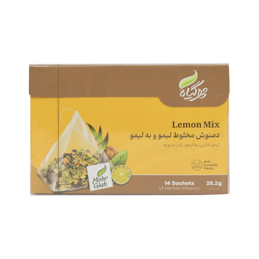 دمنوش مخلوط لیمو و به لیمو