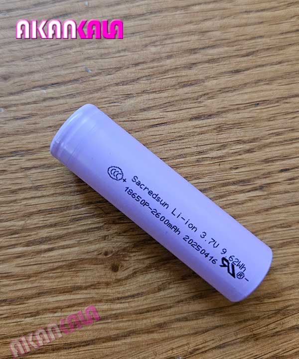 باتری قابل شارژ 18650P ( 2600 میلی آمپر ) 5C “ظرفیت 100 درصد واقعی”