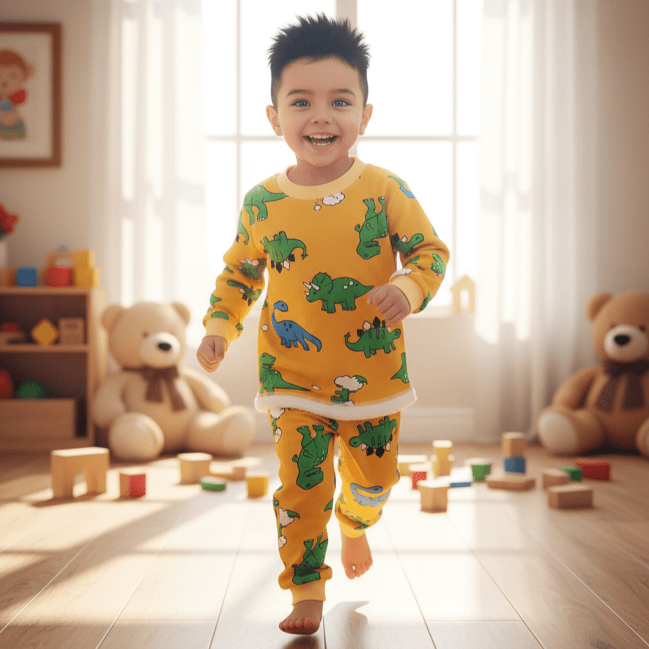 بلوز و شلوار نرمالو پنبه داخل کرکدار ژوراسیک