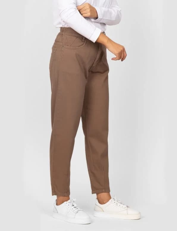 شلوار زنانه کتان مام فیت