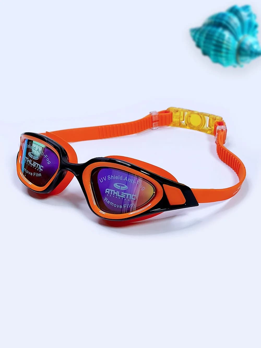 عینک شنا جیوه ای رفلکس ( آینه ای ) زنانه و مردانه ضد بخار برند اتلتیک ( Athletic )