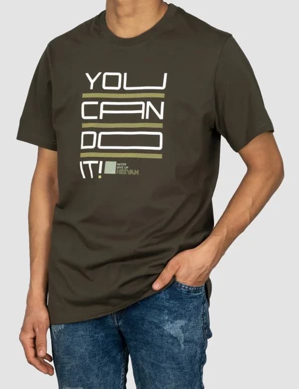 تیشرت مردانه یقه گرد کاوان