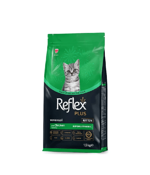 غذای خشک بچه گربه رفلکس پلاس مدل کیتن وزن 1.5 کیلوگرم