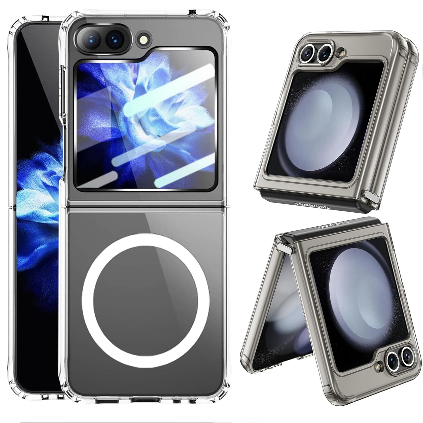 قاب ژله ای سامسونگ Galaxy Z FLIP 5 مدل مگ سیف دار