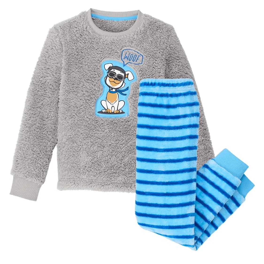 ست بلوزشلوار ۱تا۴سال پسرانه گرم جنس تدی برند poco piano آلمان