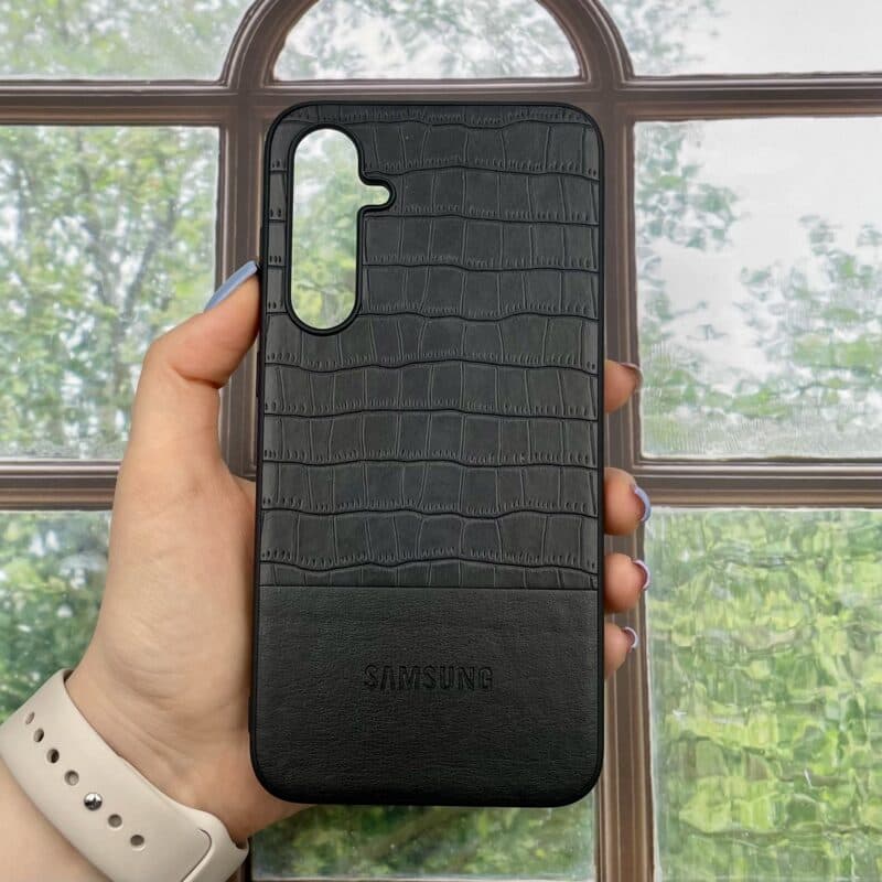 قاب گوشی Galaxy A05S سامسونگ مدل چرمی طرح کروکودیل