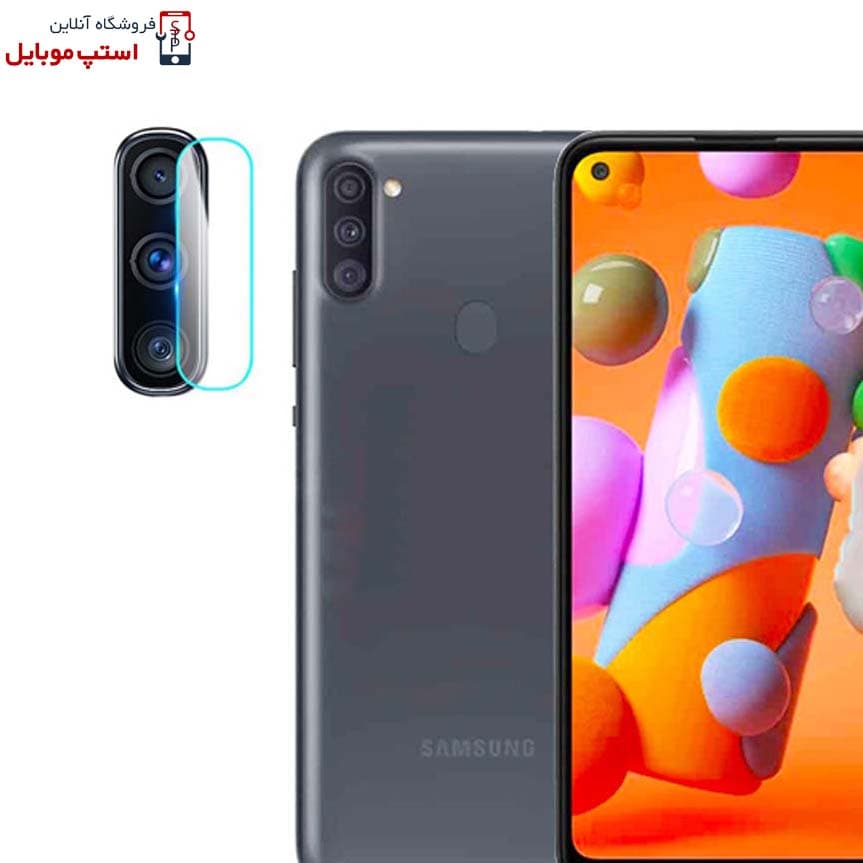 گلس لنز دوربین گوشی سامسونگ M11 از نوع شیشه ای