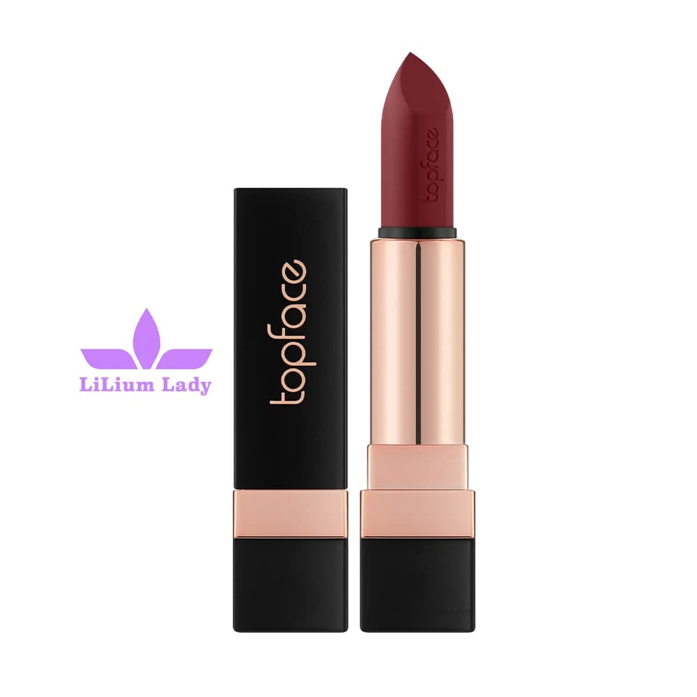رژ لب مات تاپ فیس رنگ بورگاندی