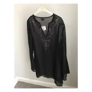 رویه حریر مجلسی کرپ حریر منجوق کاری زنانه برند LINDEX