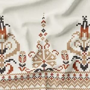 پارچه ملحفه مدل مخمل طرح سنتی ایرانی کد 5012719