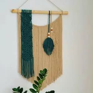 دیواراویز جوانه مکرومه طرح رز