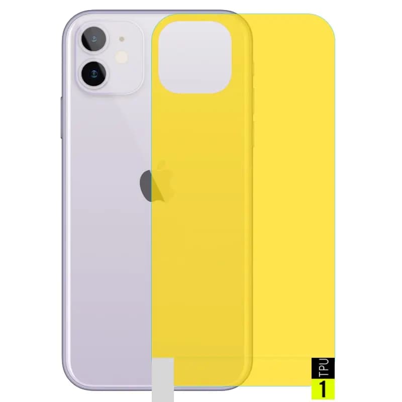 برچسب نانو پشت گوشی IPHONE 11 مدل فول کاور شفاف آنتی شوک